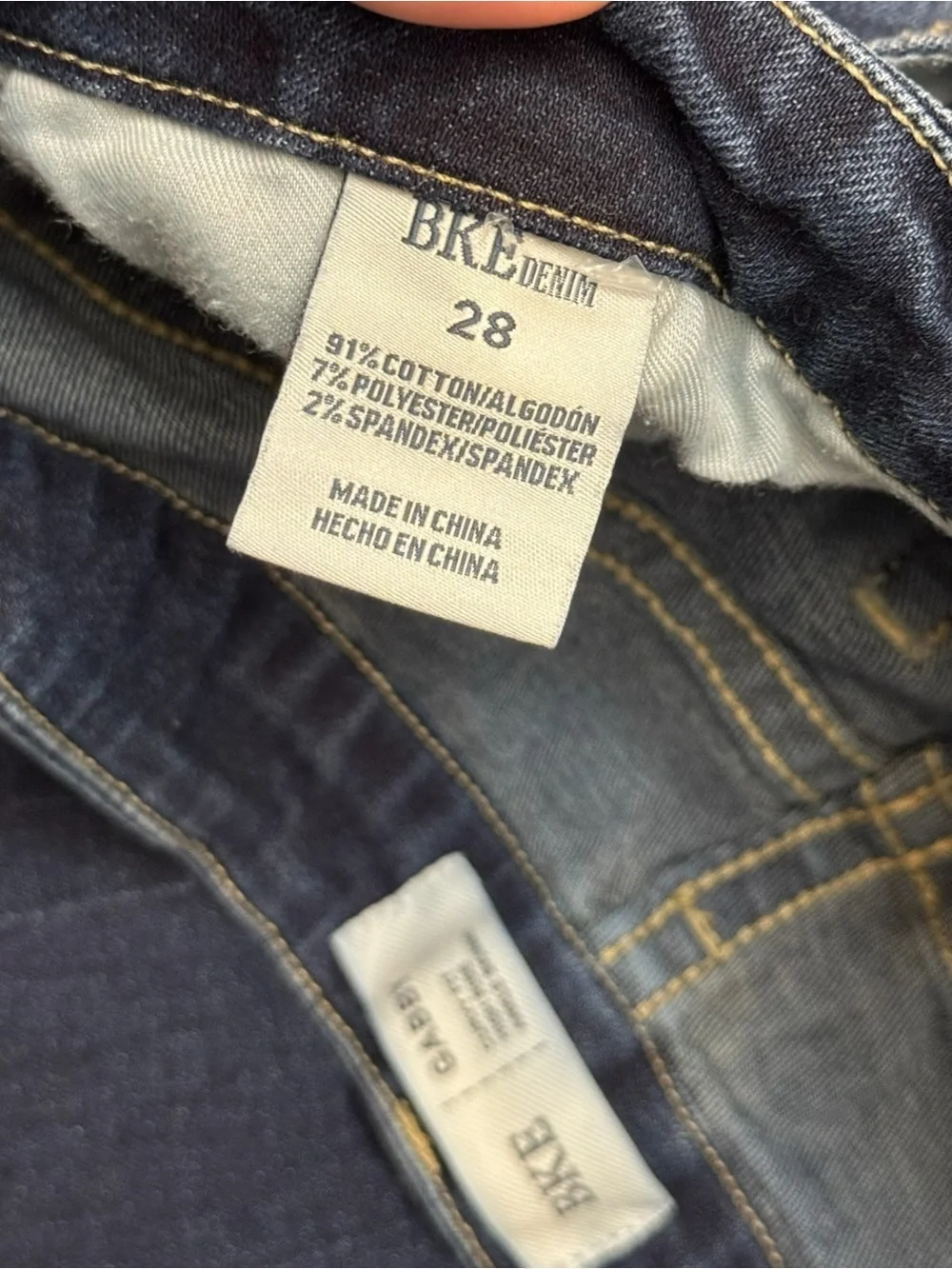BKE Gabby Skinny Stretch Jean Medium Wash Size 28
